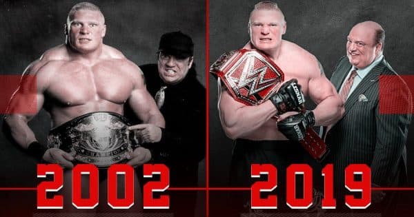 Paul Heyman and Brock Lesnar