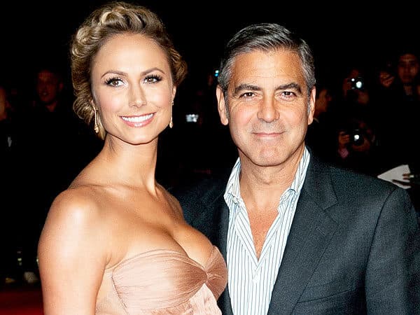Stacy Keibler and George Clooney