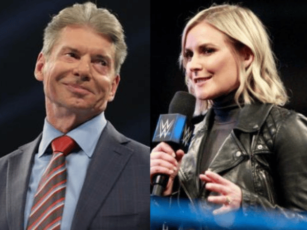Renee Young and Vince McMahon
