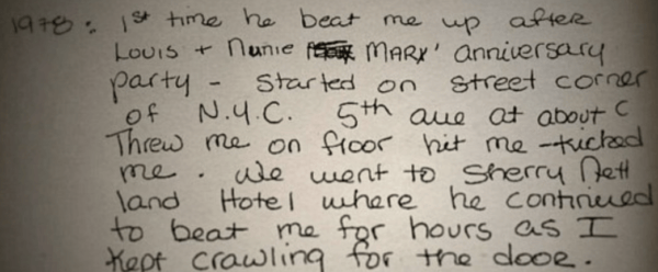 Nicole Brown Simpson OJ Diaries abuse