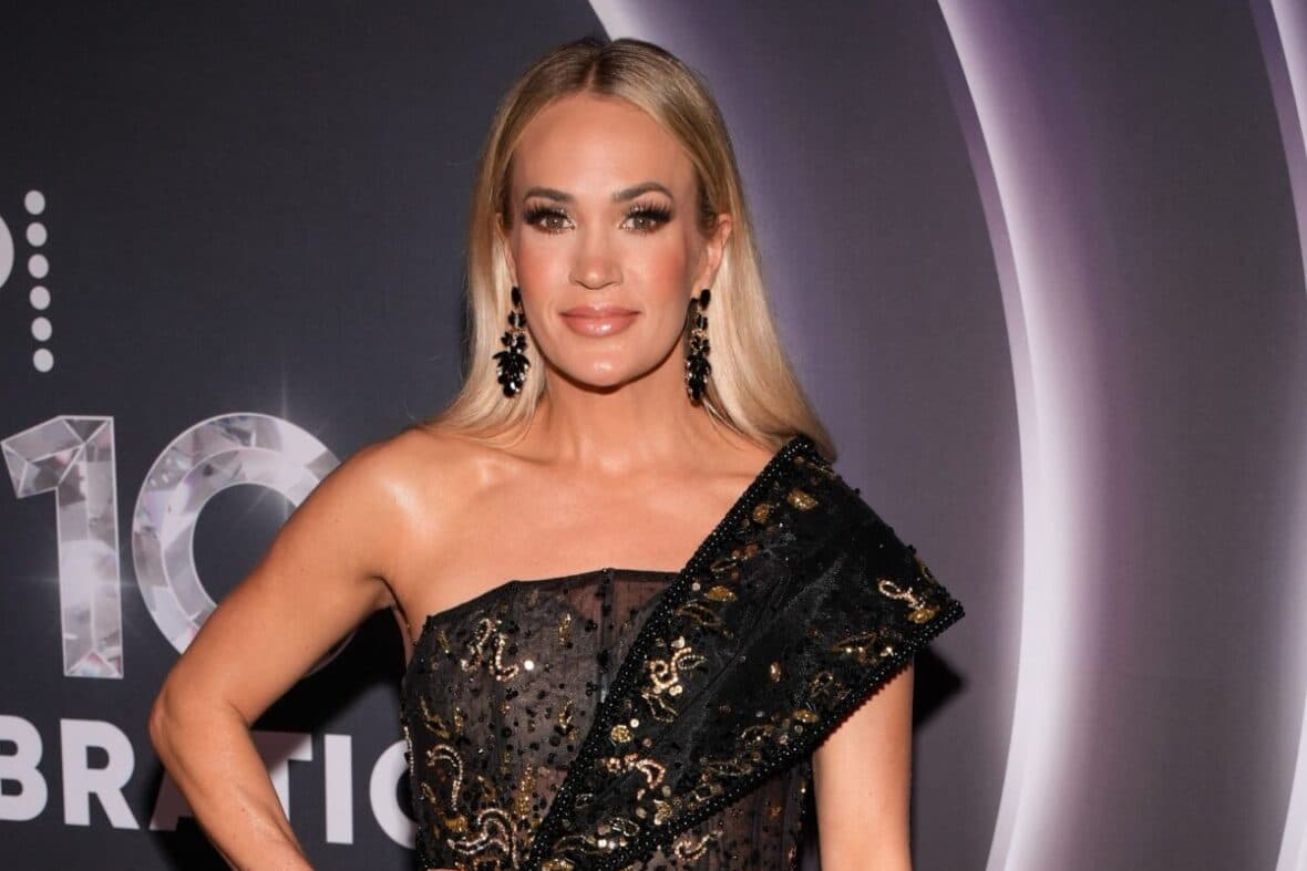 Carrie Underwood attends NBC's Opry 100: A Live Celebration event at the Grand Ole Opry in Nashville, Tenn., Wednesday, March