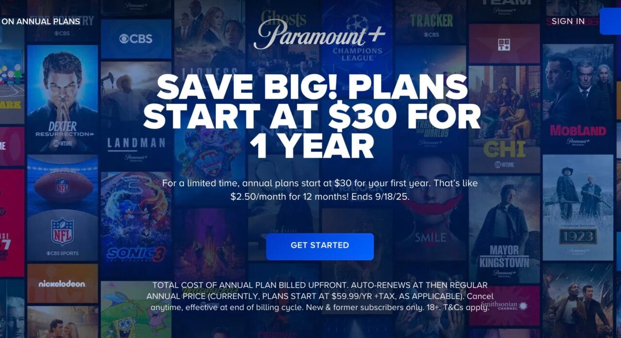 Paramount+ 50% Off Annual Subscription Deal Shakes Up Streaming Price Trend