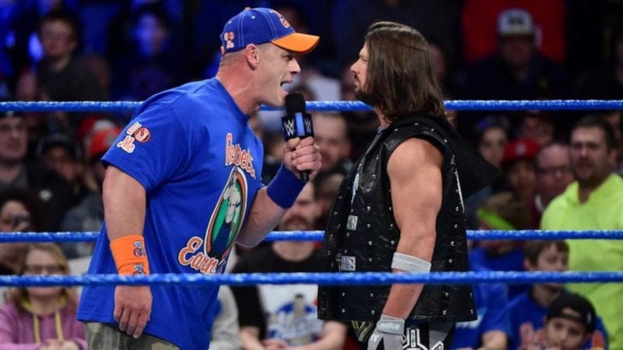 wrestlemania status John Cena AJ Styles wrestlemania status