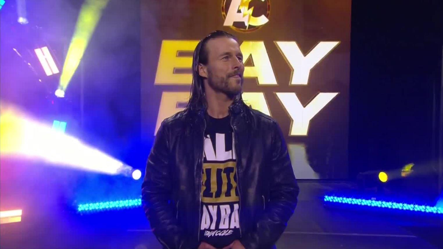 adam cole puts over aew talent