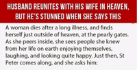 joke, husband, wife, heaven