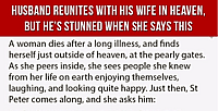 joke, husband, wife, heaven