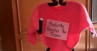 modest poncho