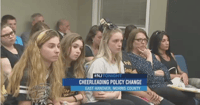 cheerleader mom complains