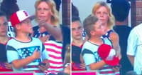 mom hat national anthem