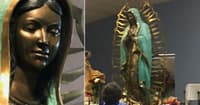 virgin mary statue crying olive oil
