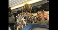 older woman called drug addict plane