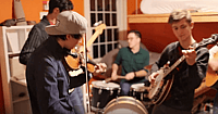 Sleepy Man performs Christmas classic "Carol of the Bells" with a banjo