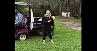 Christmas photos screaming woman