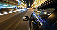 speeding car