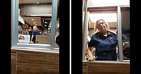 McDonald's employee fight