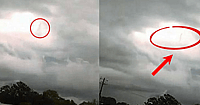 man walking clouds