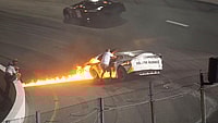NASCAR dad saves son