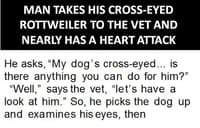 joke, cross eyed