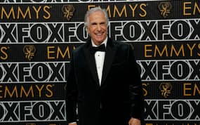 Jan 15, 2024; Los Angeles, CA, USA; Henry Winkler at the 75th Emmy Awards at the Peacock Theater  in Los Angeles on Monday, Jan.