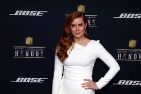 Feb 6, 2016; San Francisco, CA, USA; Movie actress Amy Adams on the red carpet prior to the NFL Honors award ceremony at Bill