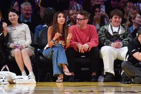 NBA: Playoffs-Houston Rockets at Los Angeles Lakers / Macaulay Culkin / Brenda Song