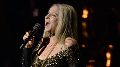 Feb 24, 2013; Hollywood, CA, USA; Barbra Streisand sings during the Oscar telecast at the Dolby Theatre. Mandatory Credit: