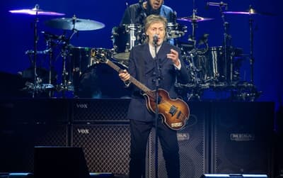 Paul McCartney brings his Got Back Tour to the Casey's Center in Des Moines, Oct. 14, 2025.