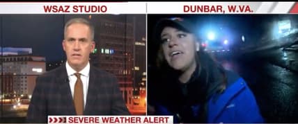 Reporter Hit By Car
