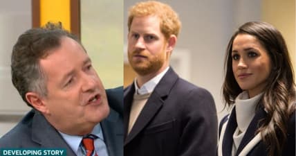 piers morgan shames harry and meghan for LA high life