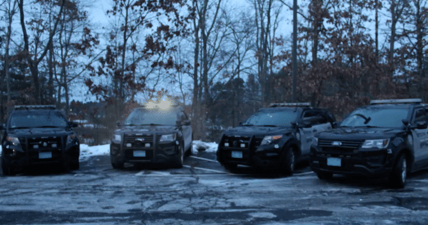 Stow Police Department Trans Siberian Orchestra lights