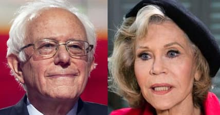 Jane Fonda endorses Bernie Sanders for climate change