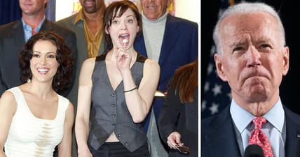 Charmed stars Alyssa Milano and Rose McGowan fight over Joe Biden