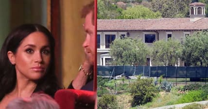 Meghan Markle Prince Harry erect privacy screens at Beverly Hills mansion