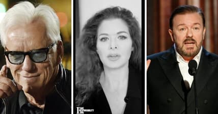 James Woods Ricky Gervais mock Hollywood liberals racism PSA