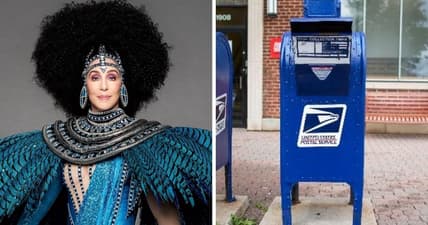 Cher USPS mail Twitter Trump