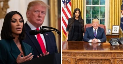 Donald Trump Kim Kardashian criminal justice reform Kanye West David Letterman Netflix