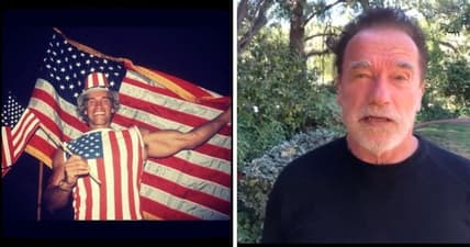 The Terminator Arnold Schwarzenegger Veterans Day video Instagram