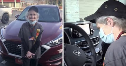 Grandma McDonald's car Secret Santa Idaho Diana Boldman
