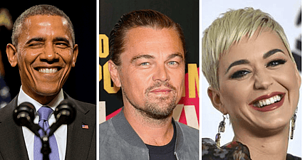 Barack Obama Leonardo DiCaprio Katy Perry