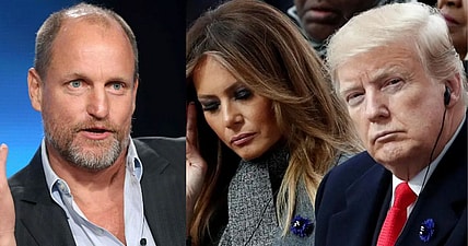 woody harrelson trump melania