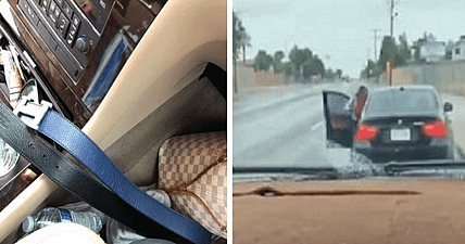 Old school parenting: Texas mom gives teen son roadside spanking for stealing BMW in this viral video