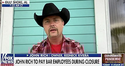John Rich will pay his Redneck Riviera restaurant workers through coronavirus