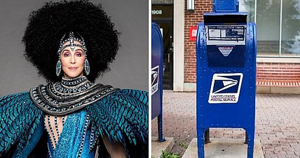 Cher USPS mail Twitter Trump