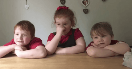 Kids react to baby announcement