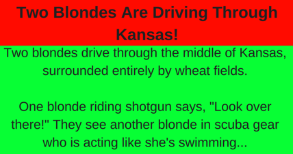 blonde joke