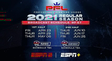 PFL 2021 Schedule