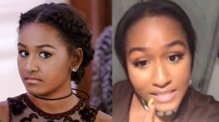 Obama Daughter Sasha Malia n-word viral video TikTok
