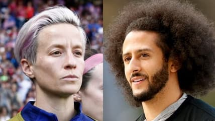 Megan Rapinoe book Colin Kaepernick anthem kneeling protest US soccer
