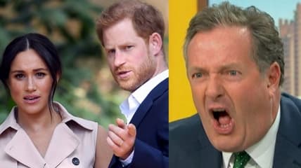 Piers Morgan Harry Meghan Good Morning Britain poll Queen strip Royal titles