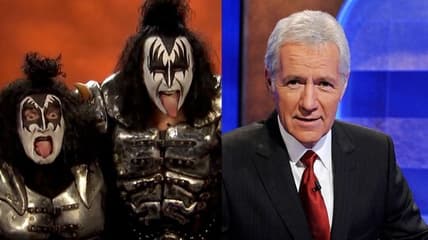 Alex Trebek and Gene Simmons